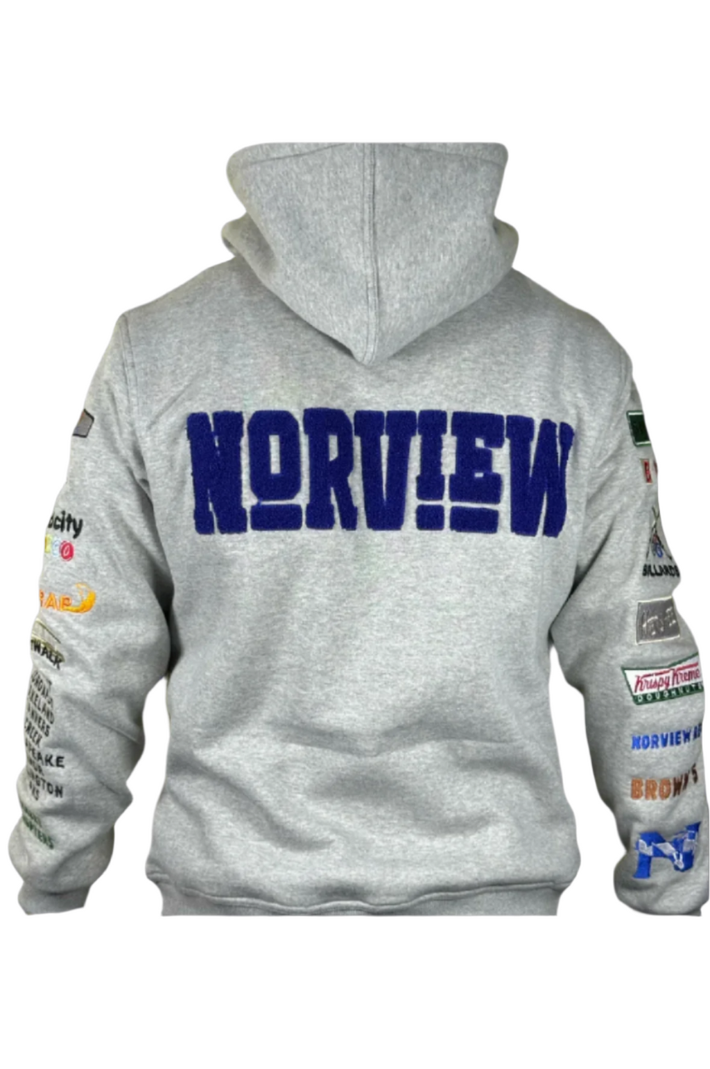 GRAY "NORVIEW" Nostalgia Chenille Hoodie