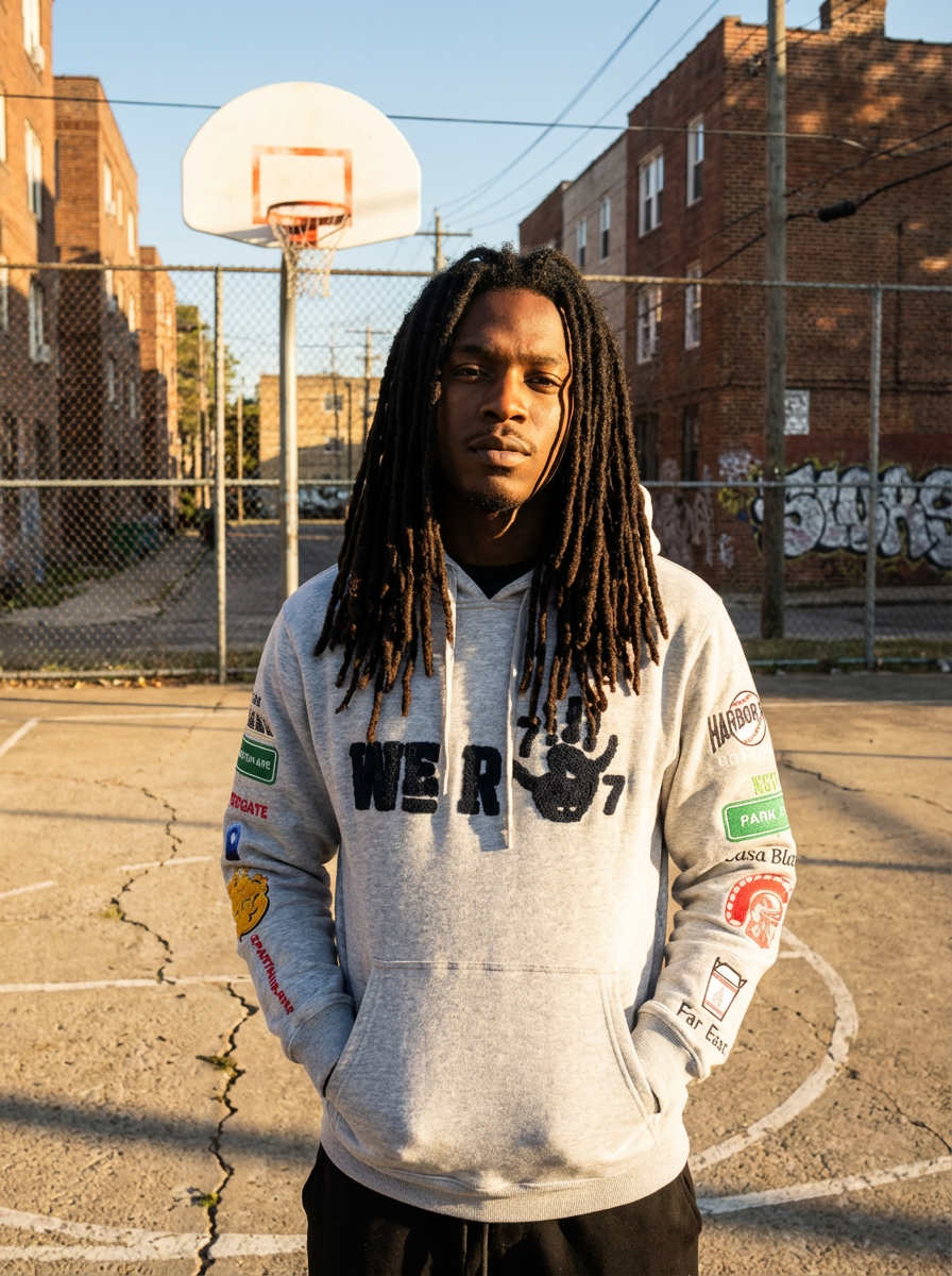 "UPTOWN" Chenille Hoodie