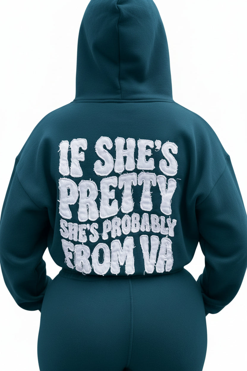 "PRETTY GIRL" DISTRESSED EMBROIDERED SETS