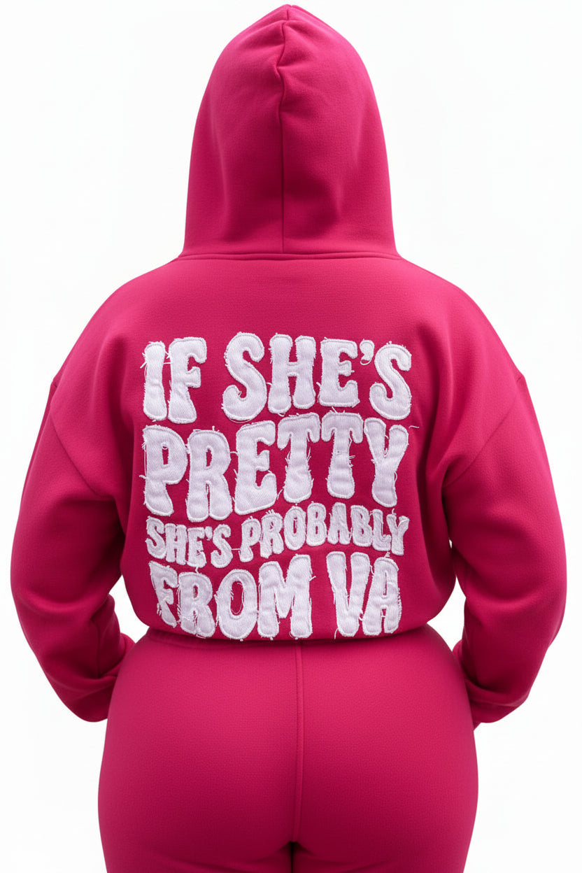 "PRETTY GIRL" DISTRESSED EMBROIDERED SETS