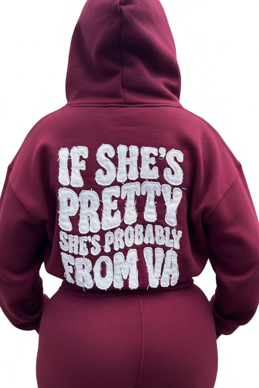 "PRETTY GIRL" DISTRESSED EMBROIDERED SETS