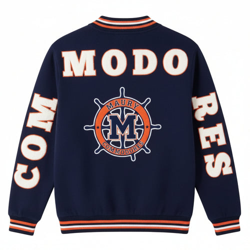"MAURY"  Chenille Embroidered Statement Sweatshirt