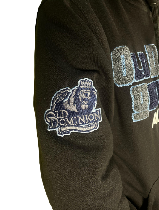 "Old Dominion(ODU)" Embroidered Hoodie