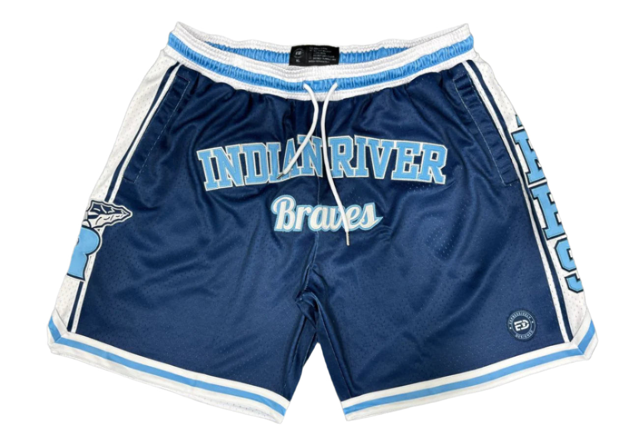"INDIAN RIVER" Varsity Retro Shorts
