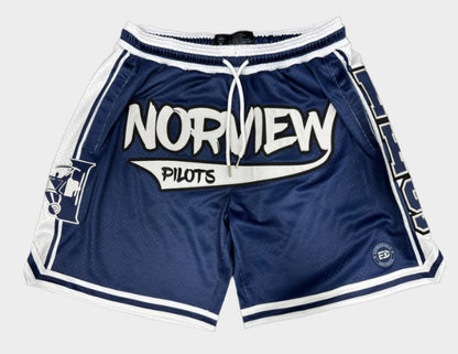 "OLD NORVIEW" Varsity Retro Shorts