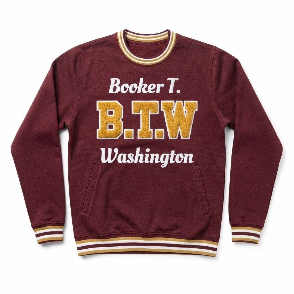 "BTW" BOOKER T WASHINGTON ALUMNI Chenille Sweatshirt
