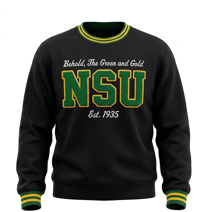 BLACK "Norfolk State (NSU)" STATEMENT SWEATSHIRT