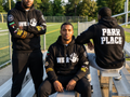 BLACK "PARK PLACE" Chenille Hoodie