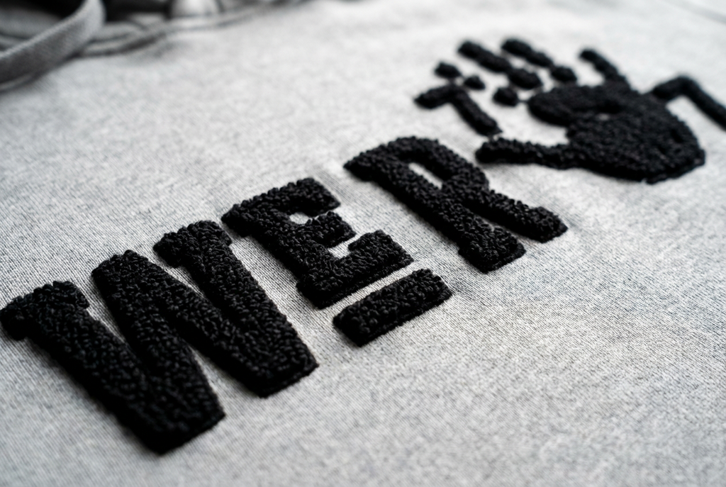 GRAY "PARK PLACE" Nostalgia Chenille Hoodie