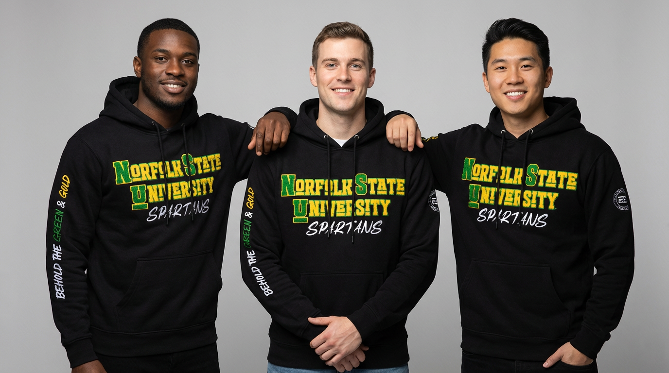 "Norfolk State(NSU)" Chenille Hoodie