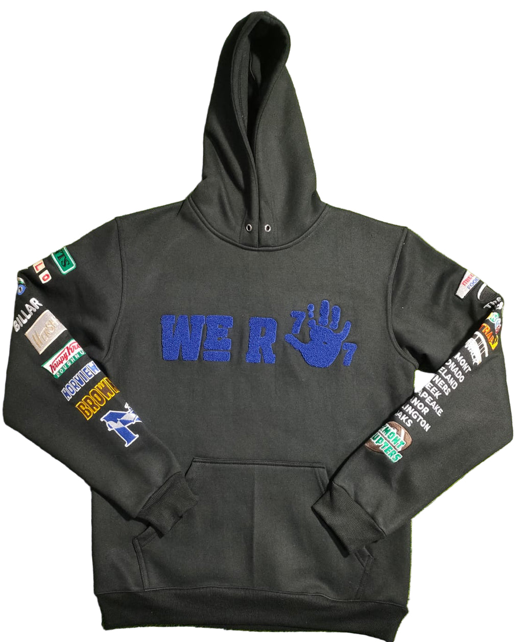 BLACK "NORVIEW" Nostalgia Chenille Hoodie