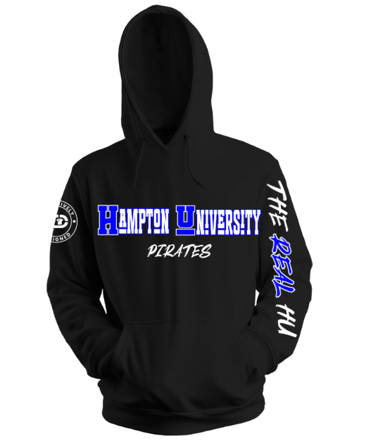 "Hampton University" Chenille Embroidered Hoodie